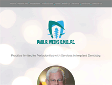 Tablet Screenshot of drpaulweeks.com